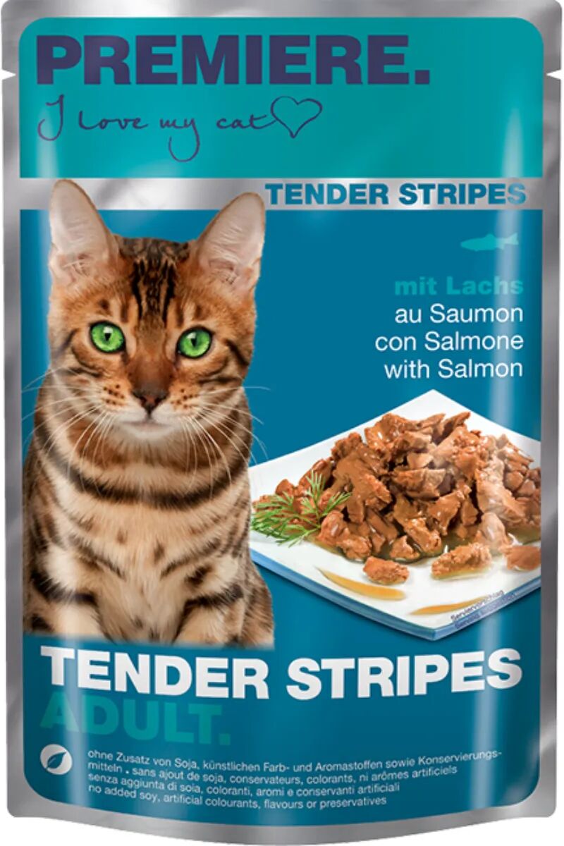 PREMIERE Tender Stripes Cat Busta Multipack 28x85G SALMONE