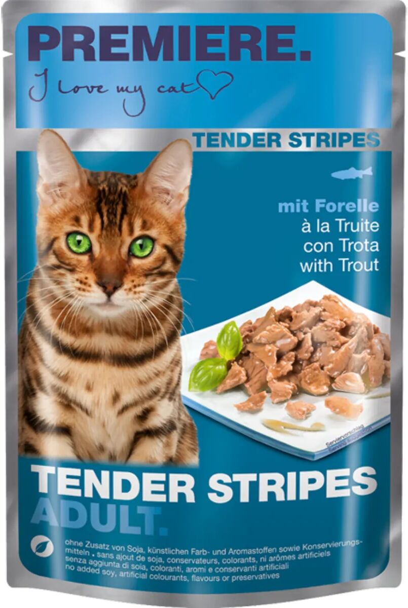 PREMIERE Tender Stripes Cat Busta Multipack 28x85G TROTA