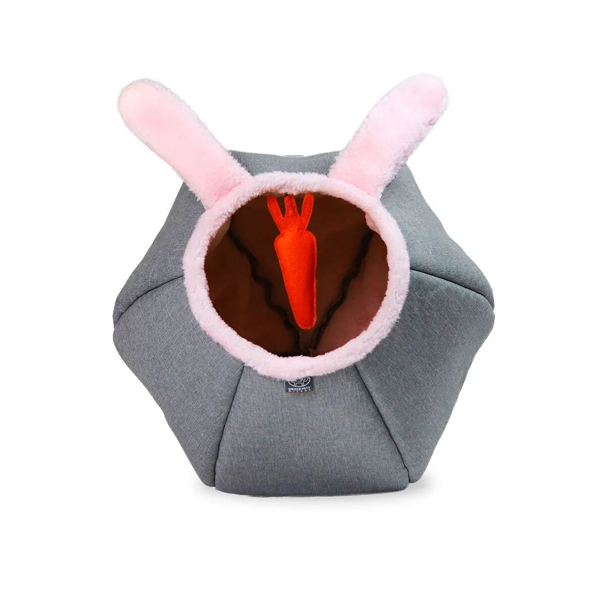 United Cuccia per Gatti Cat Cave Bunny Pallagioco Grigia e Rosa 1 PZ