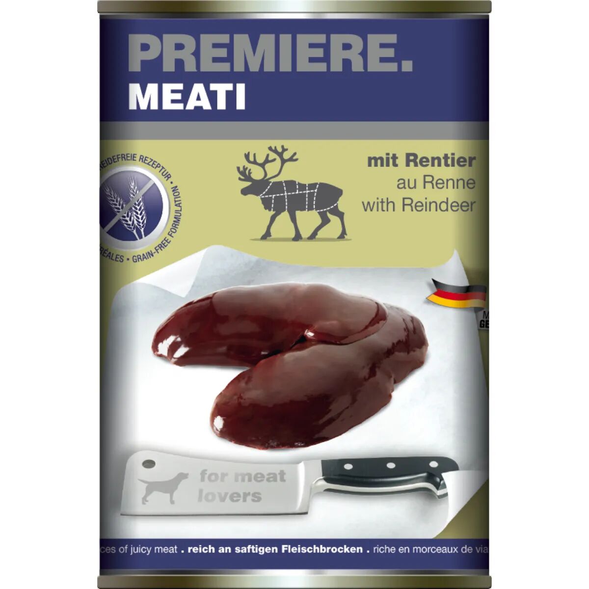 PREMIERE Meati Dog Lattina 400G RENNA