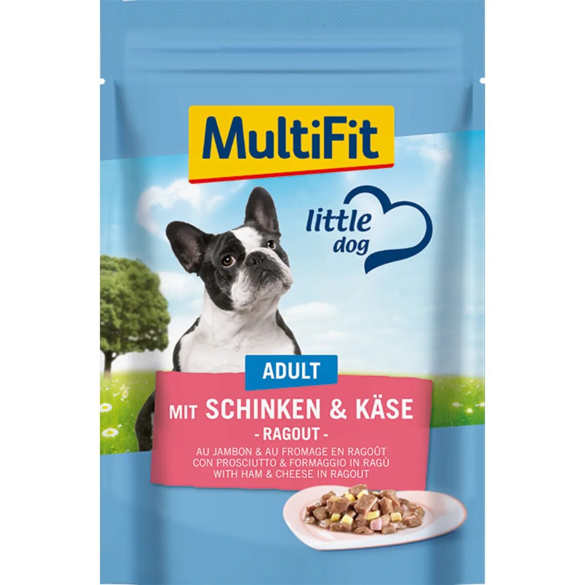 MULTIFIT Dog Busta Multipack 24x100G PROSCIUTTO E FORMAGGIO