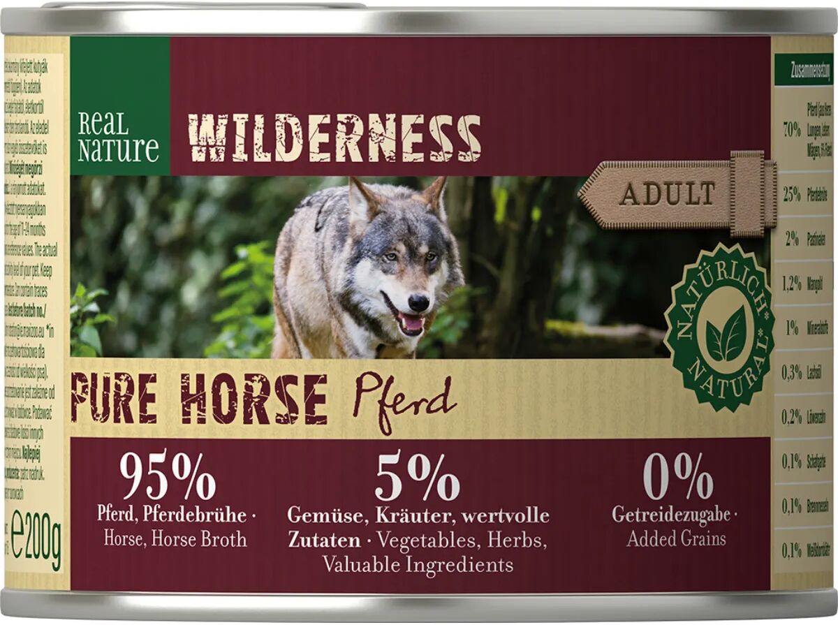 REAL NATURE Wilderness Dog Lattina Multipack 6x200G CAVALLO