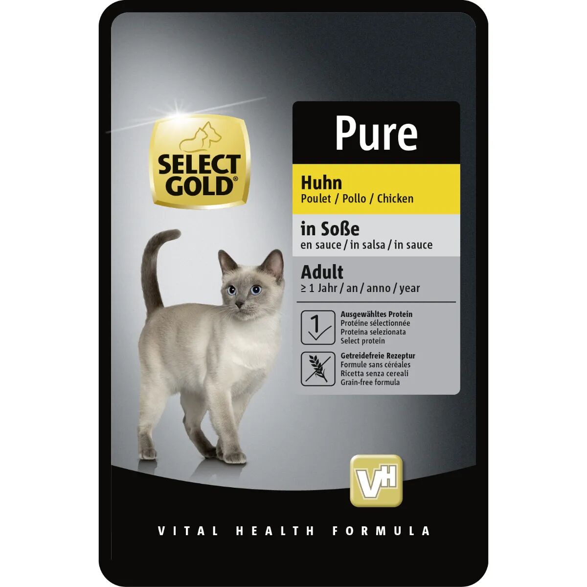 SELECT GOLD Pure Cat Adult In Salsa Busta Multipack 12x85G POLLO