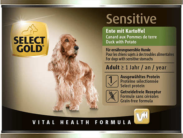 SELECT GOLD Sensitive Dog Lattina Multipack 6x200G ANATRA CON PATATE