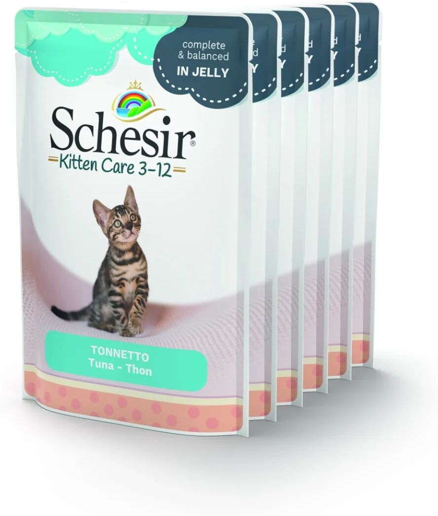 SCHESIR Kitten Care Busta Multipack 6x85G TONNETTO