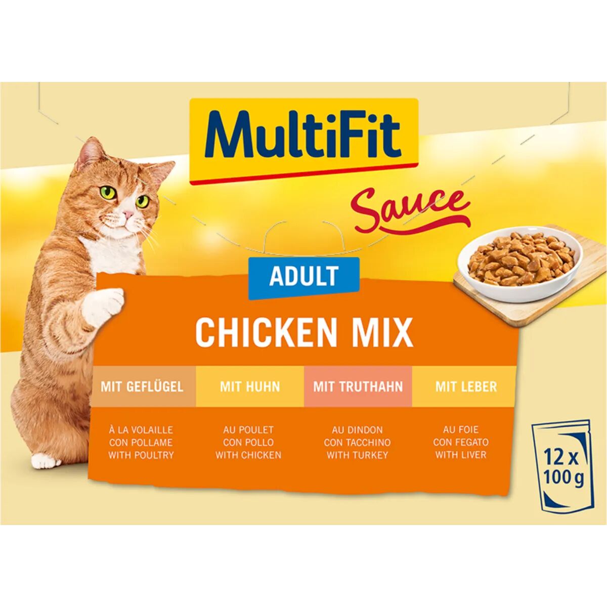 MULTIFIT Sauce Cat Busta Multipack 12x100G MIX CARNE BIANCA