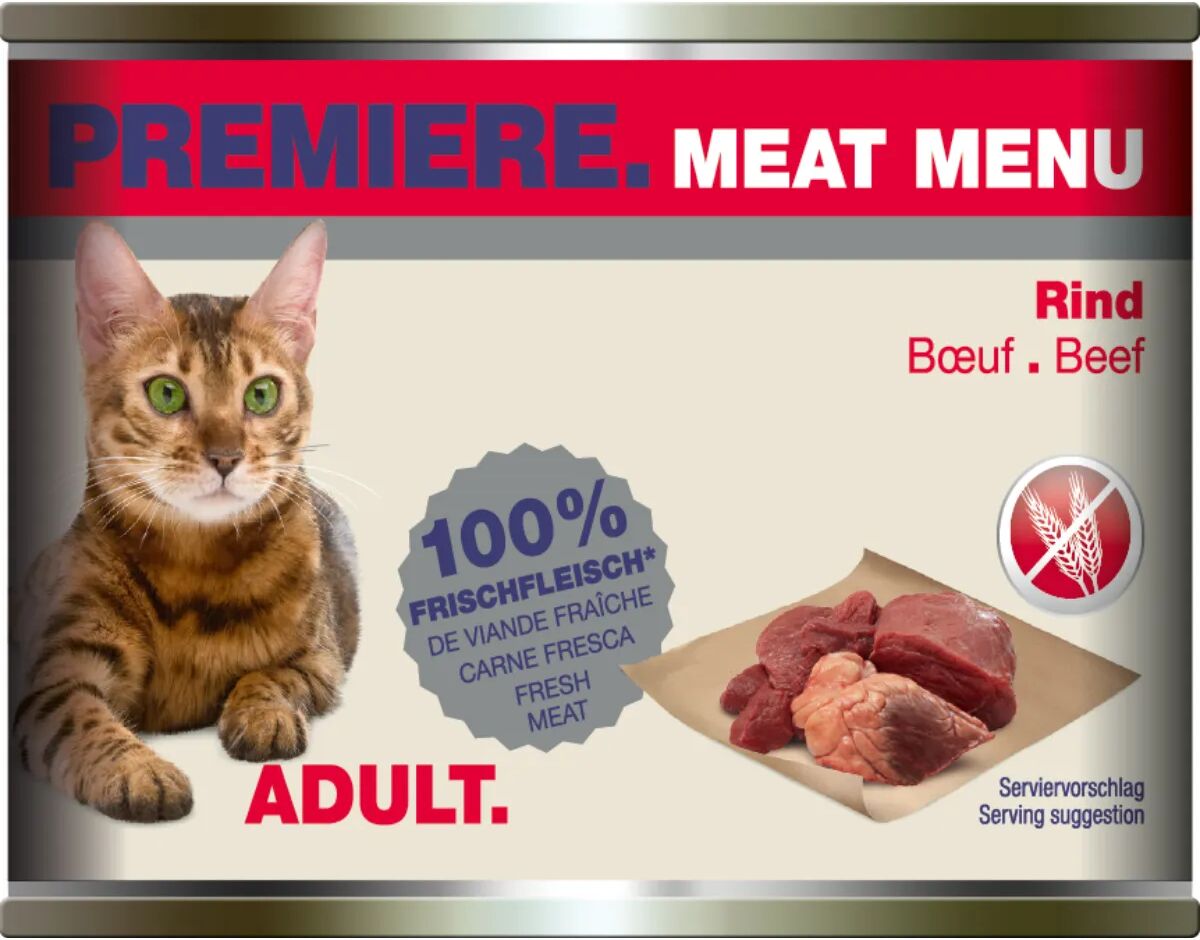 PREMIERE Meat Menu Cat Lattina Multipack 6x200G MANZO