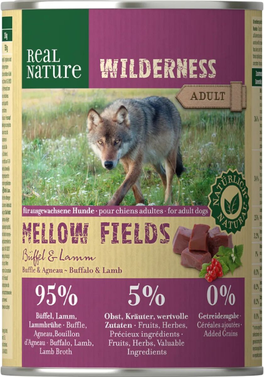 REAL NATURE Wilderness Dog Lattina 400G BUFALO E AGNELLO