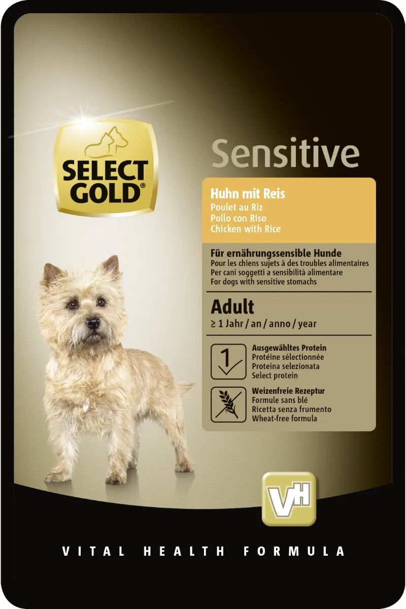 SELECT GOLD Sensitive Dog Busta Multipack 12x100G POLLO CON RISO