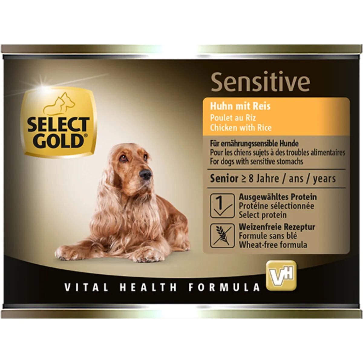 SELECT GOLD Sensitive Dog Senior Lattina Multipack 6x200G POLLO CON RISO