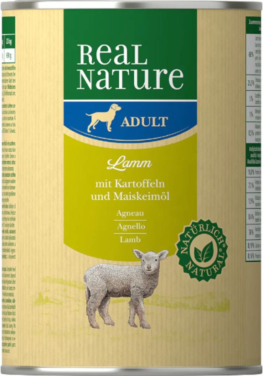 REAL NATURE Dog Lattina 400G AGNELLO