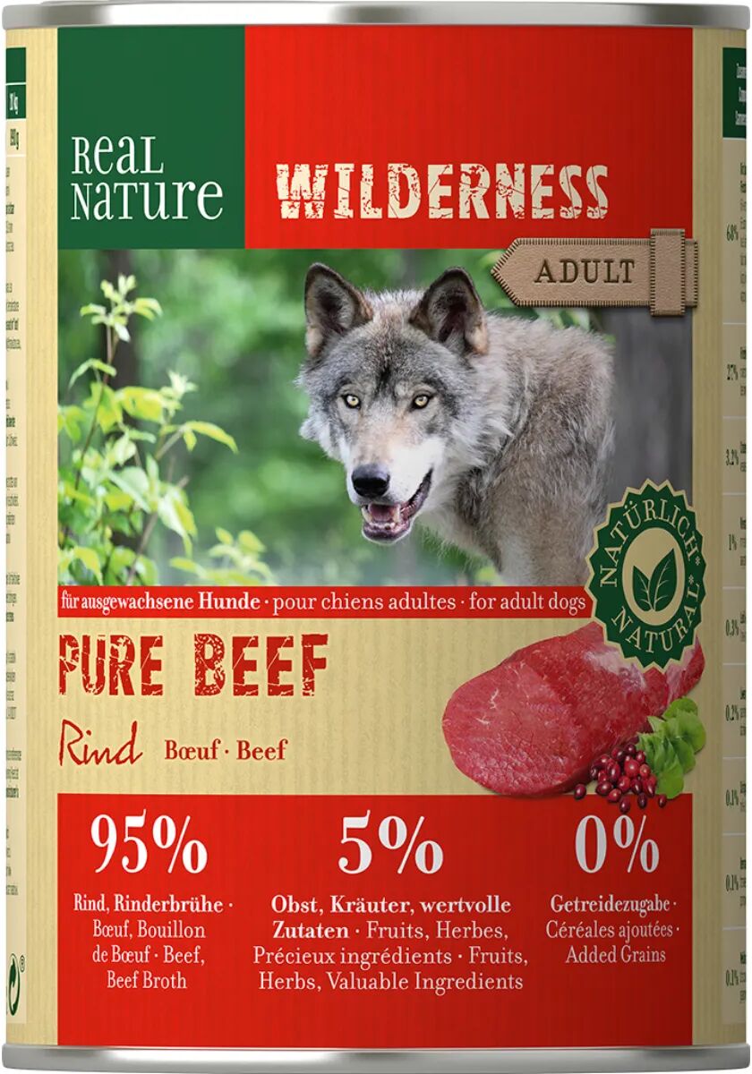 REAL NATURE Wilderness Dog Lattina 400G MANZO