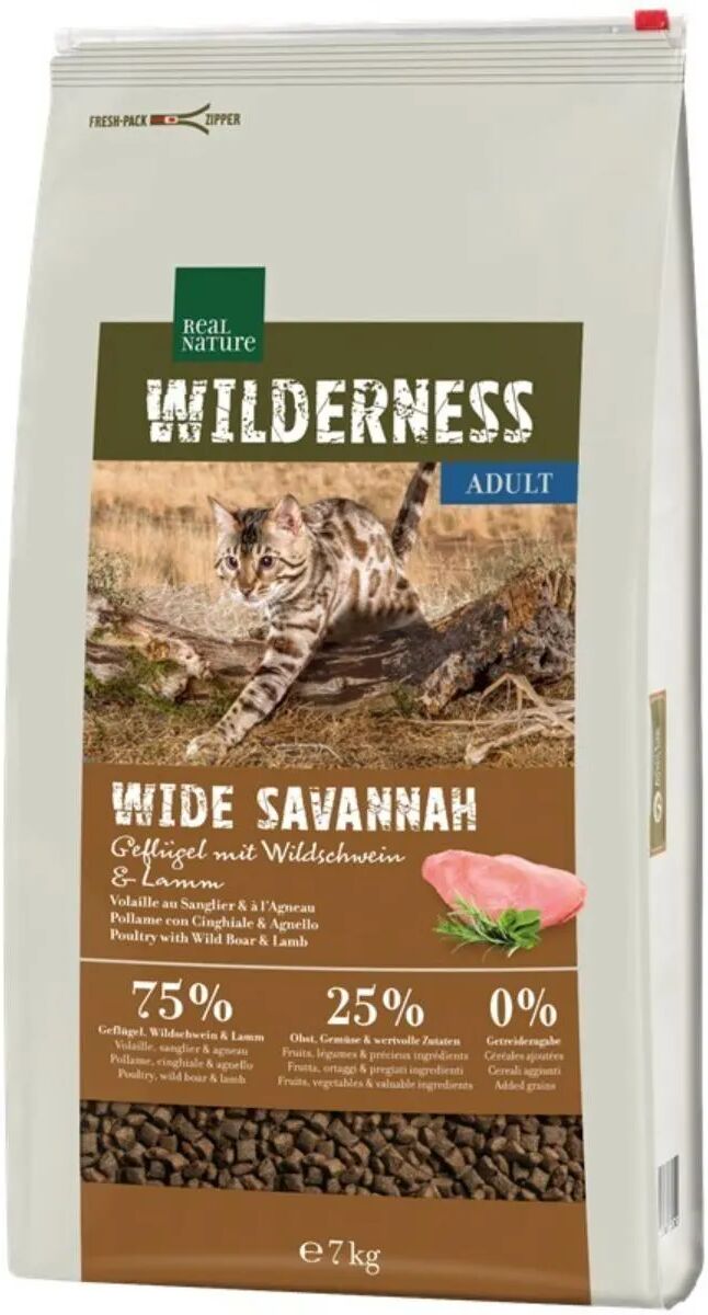 REAL NATURE Wilderness Wide Savannah Gatto Adult 7KG