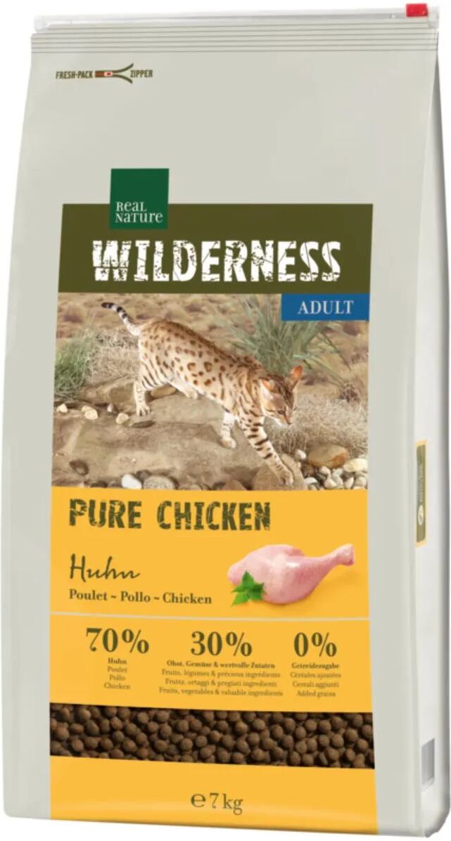 REAL NATURE Wilderness Gatto Adult Pure Pollo 7KG