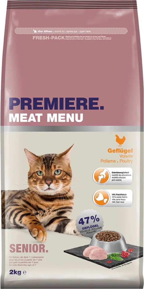 PREMIERE Meat Menu per Gatto Senior con Pollame 2KG