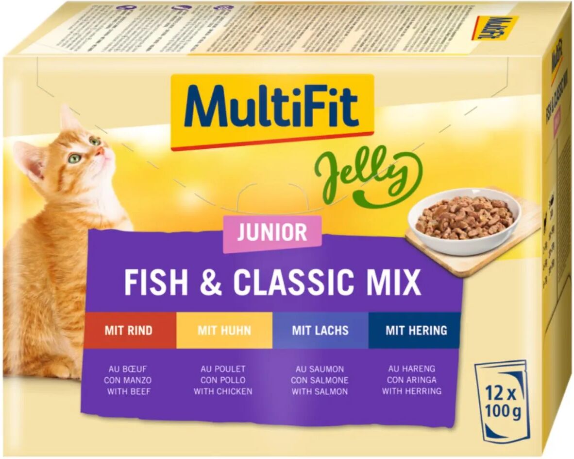 MULTIFIT Jelly Junior Busta Multipack 12x100G MIX CARNE E PESCE