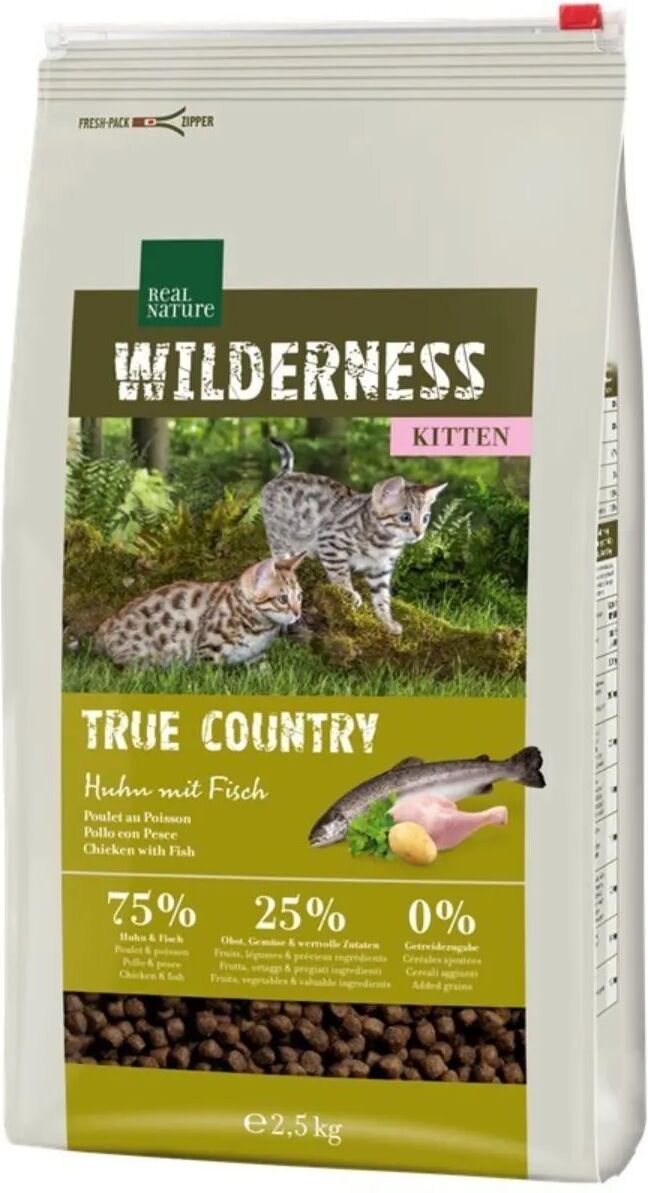 REAL NATURE Wilderness True Country Kitten Pollo con Pesce 2.5KG