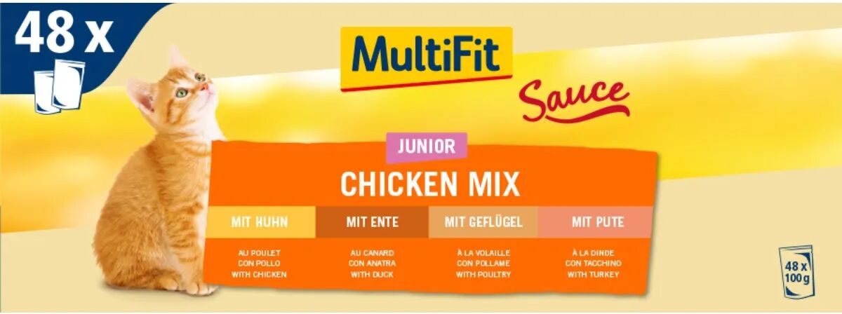 MULTIFIT Sauce Junior Busta Multipack 48x100G MIX CARNE BIANCA