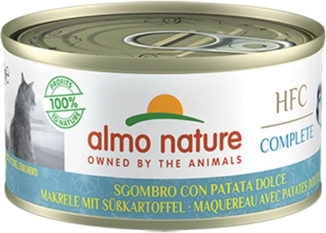 ALMO NATURE HFC Complete Cat Lattina Multipack 24x70G SGOMBRO CON PATATA DOLCE