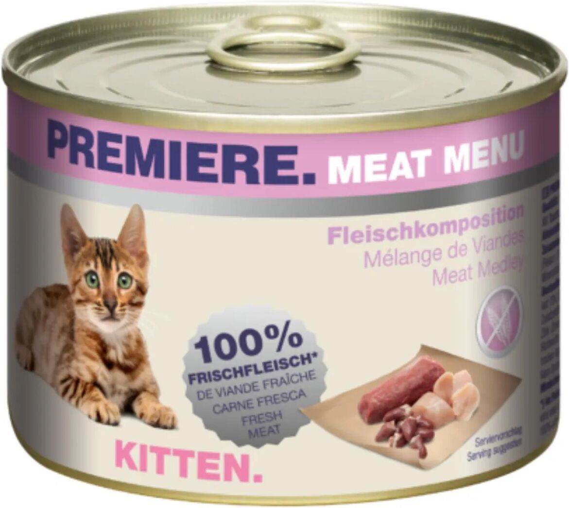 PREMIERE Meat Menu Kitten Lattina Multipack 6x200G MIX CARNE