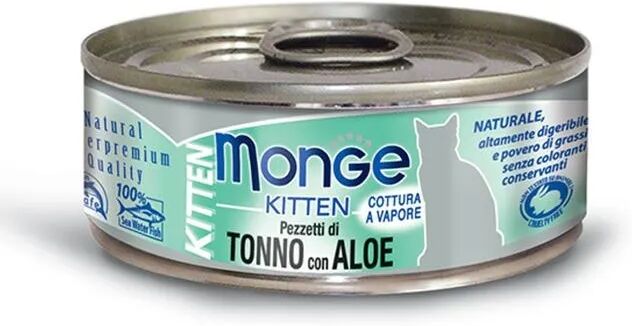 MONGE Kitten Lattina Multipack 24x80G TONNO CON ALOE