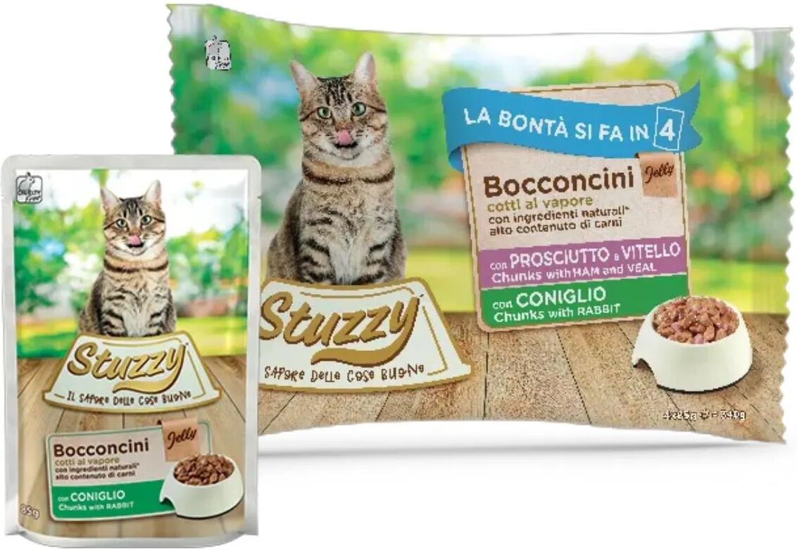 STUZZY Cat Busta Multipack 4x85G VITELLO E CONIGLIO