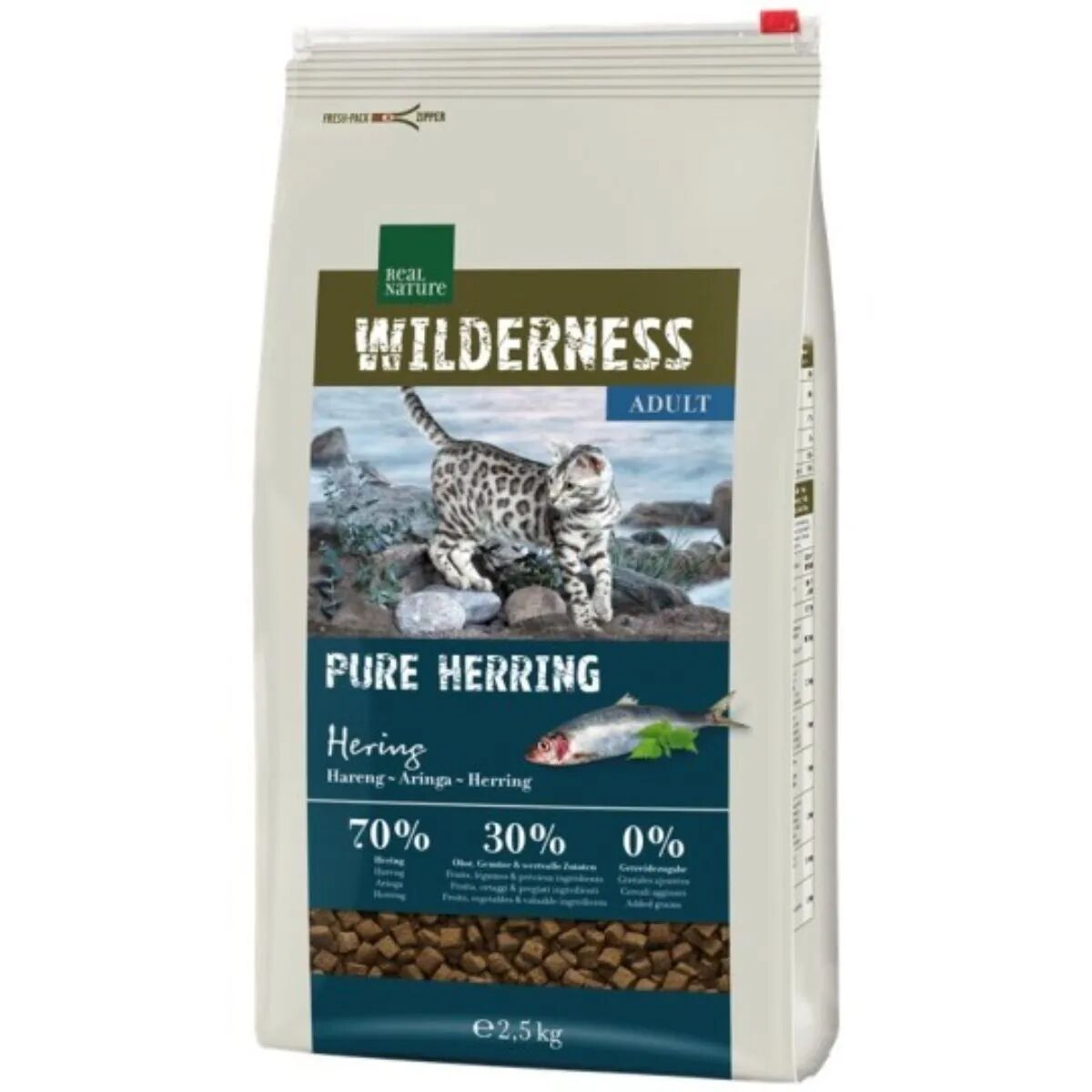 REAL NATURE Wilderness Cat Adult Pure Aringa 2.5KG