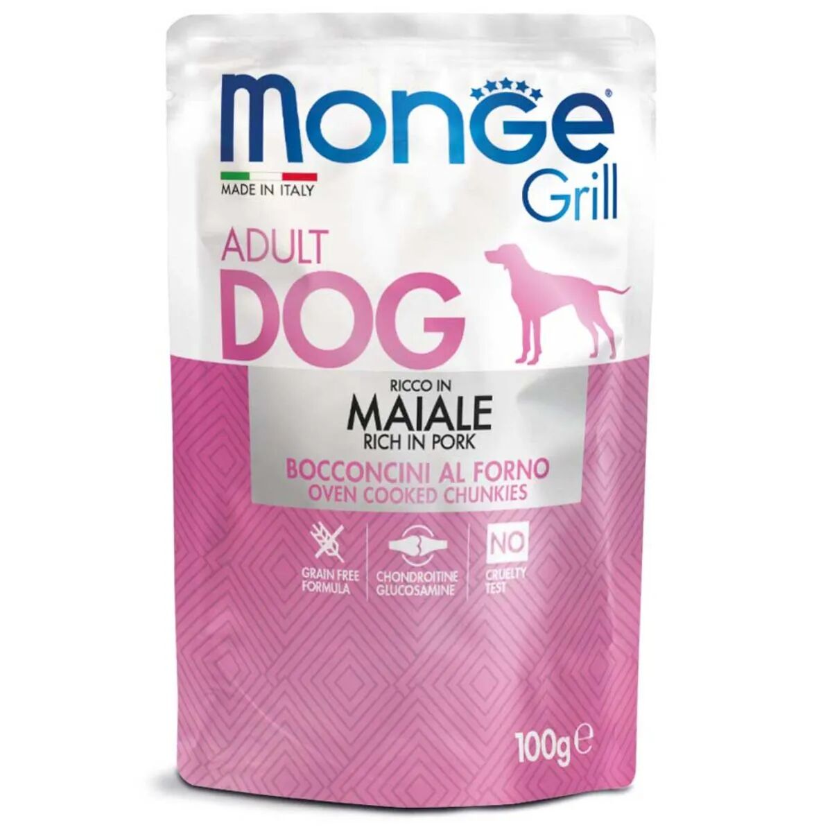 MONGE Grill Dog Busta Multipack 24x100G MAIALE