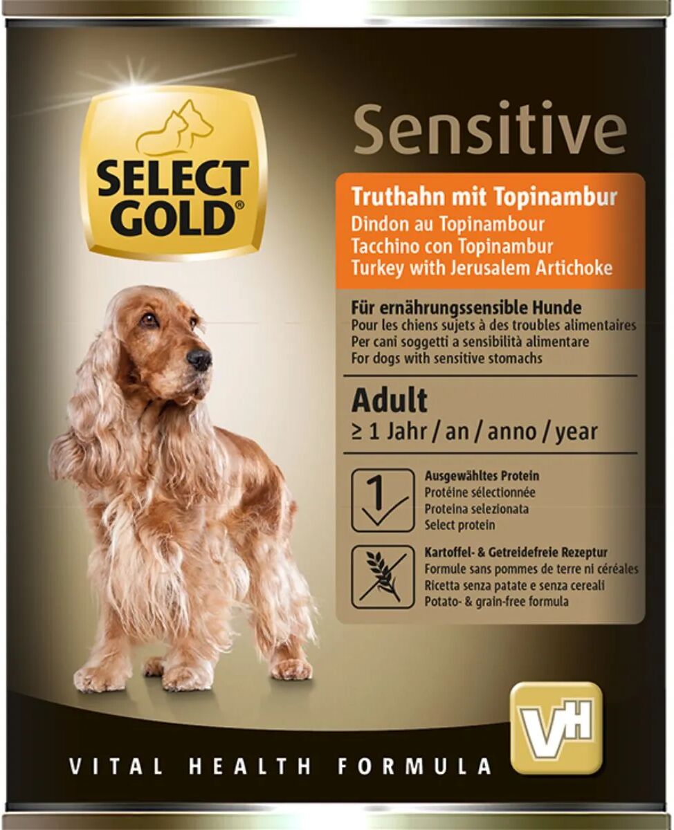 SELECT GOLD Sensitive Dog Lattina 400G TACCHINO CON TOPINAMBUR