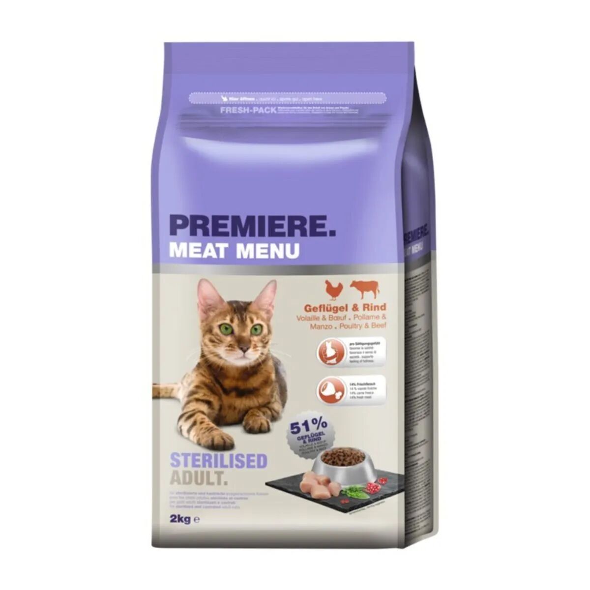 PREMIERE Adult Sterilised Pollo e Manzo 2KG