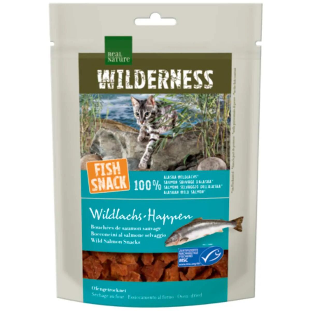 REAL NATURE Wilderness Cat Snack Salmone 35G FRESH WATER