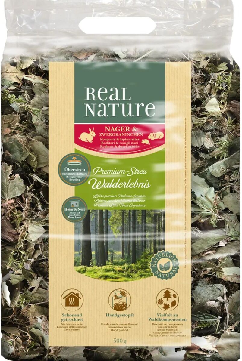 REAL NATURE Lettiera Roditori Mix Erbe Foresta 500G