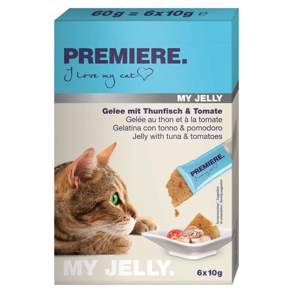 PREMIERE Snack Cat My Jelly 10GX6 TONNO/POMODORO