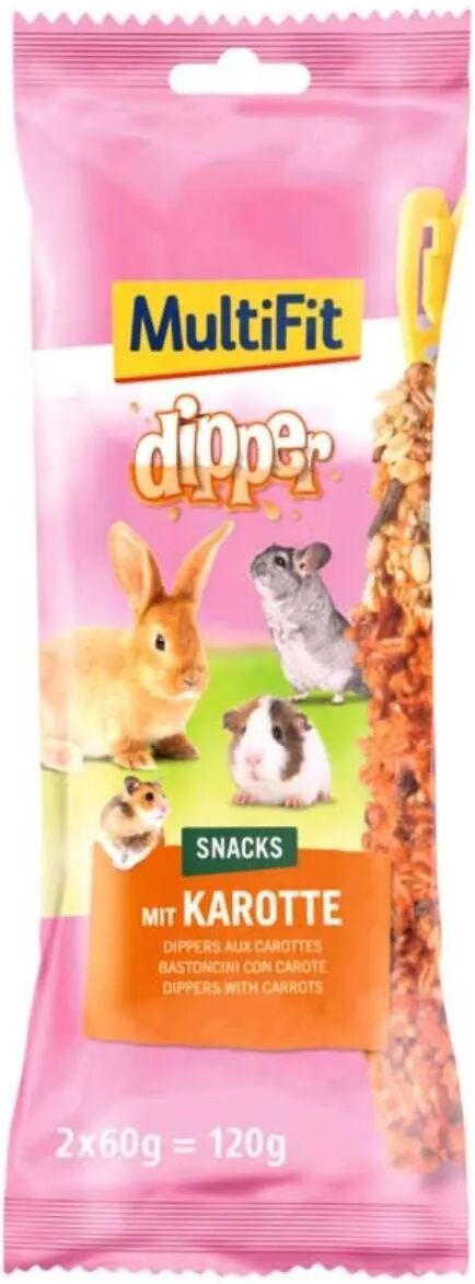 MULTIFIT Snack per Roditori DIppers Carote 2PZ