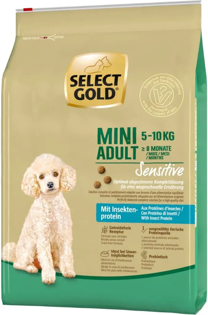 SELECT GOLD Extra Sensitive Mini Adult Insetti 4KG