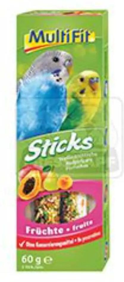 MULTIFIT Sticks per Pappagalli alla Frutta 2X30G