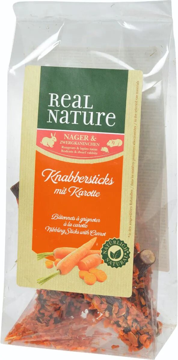 REAL NATURE Snack Roditori Sticks 75G CAROTE