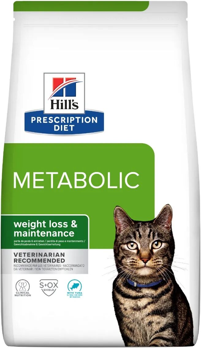 HILLS Hill's Prescription Diet Metabolic Alimento Secco per Gatti con Tonno 3KG