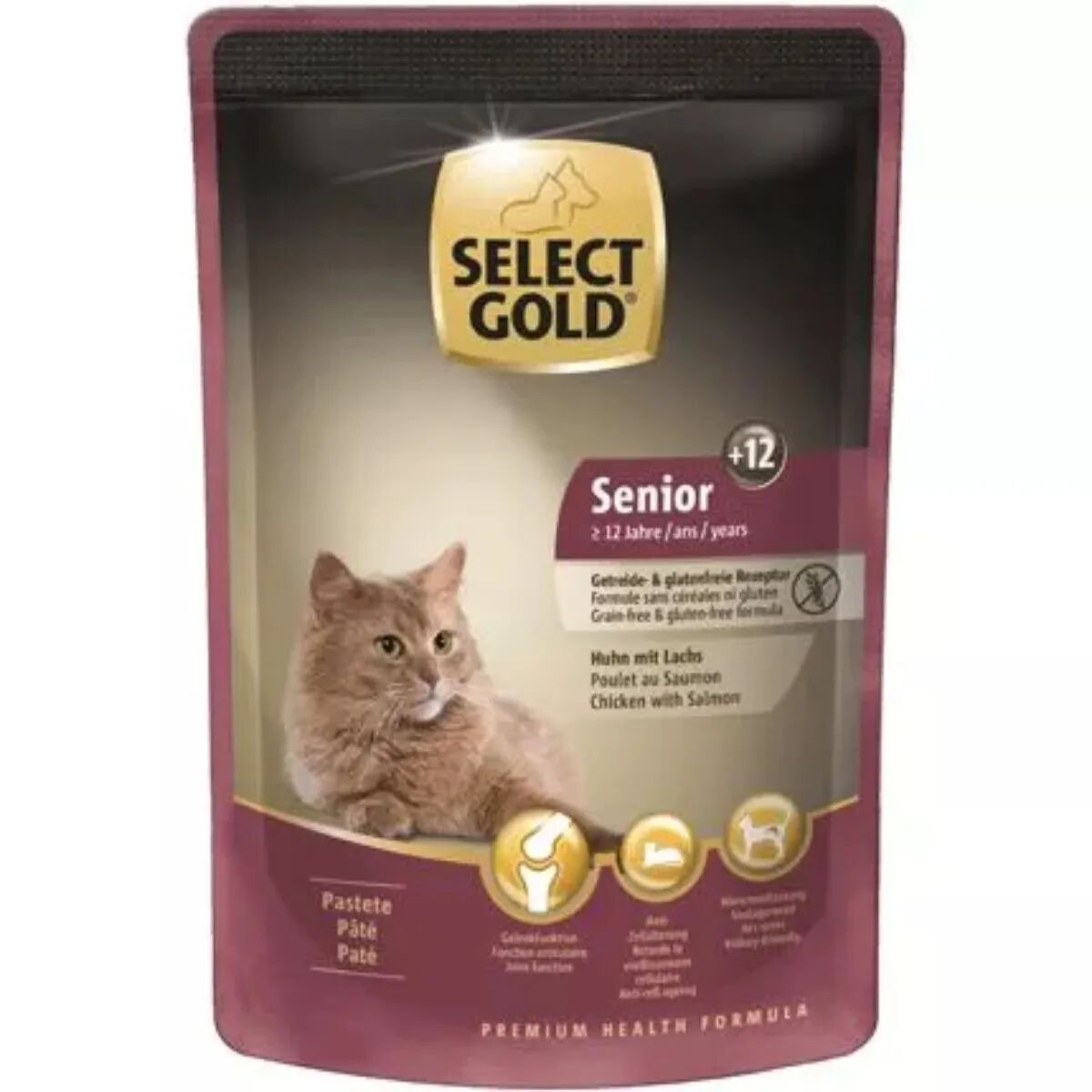 SELECT GOLD Cat Senior Busta Multipack 12x85G POLLO