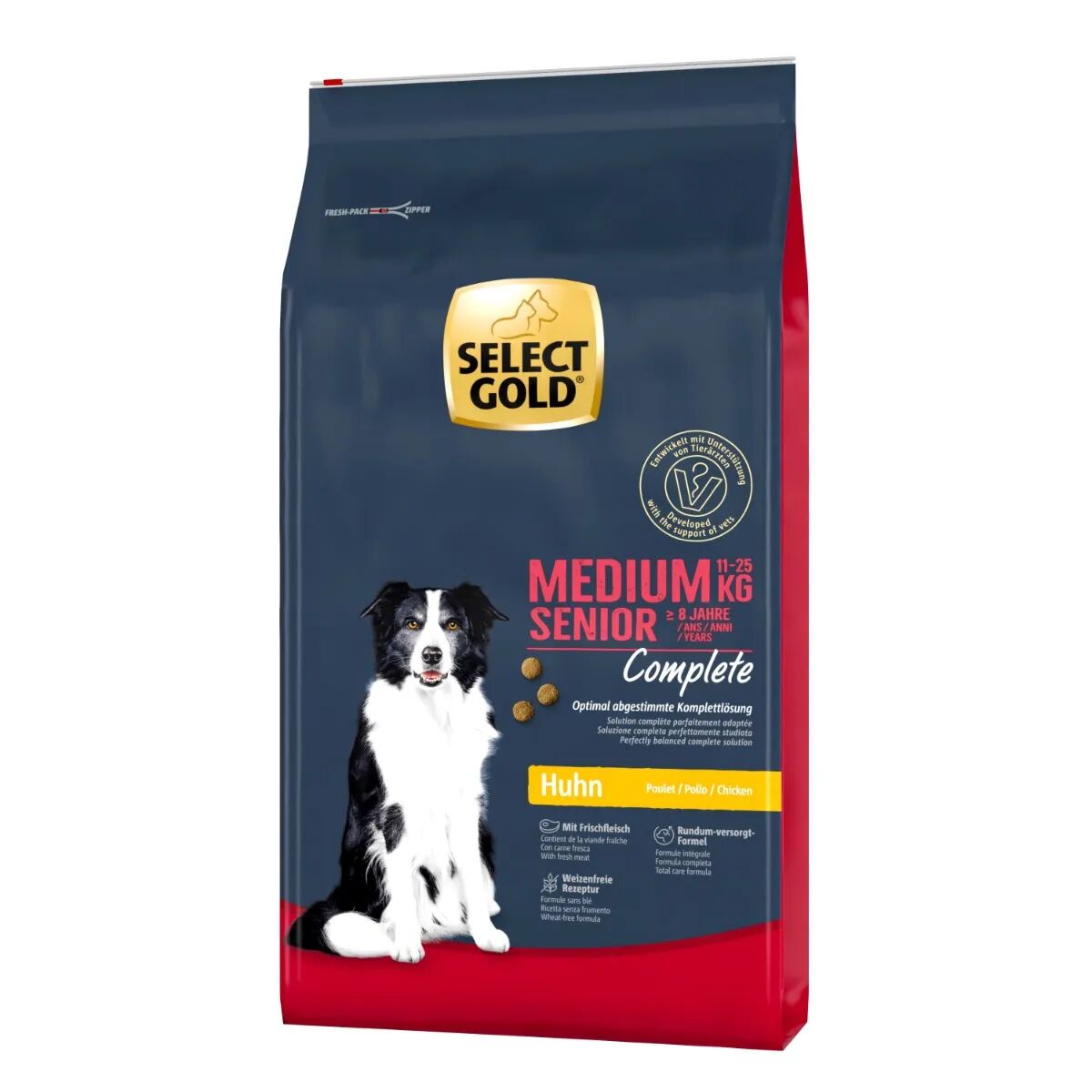 SELECT GOLD Complete Medium Senior Pollo 12KG