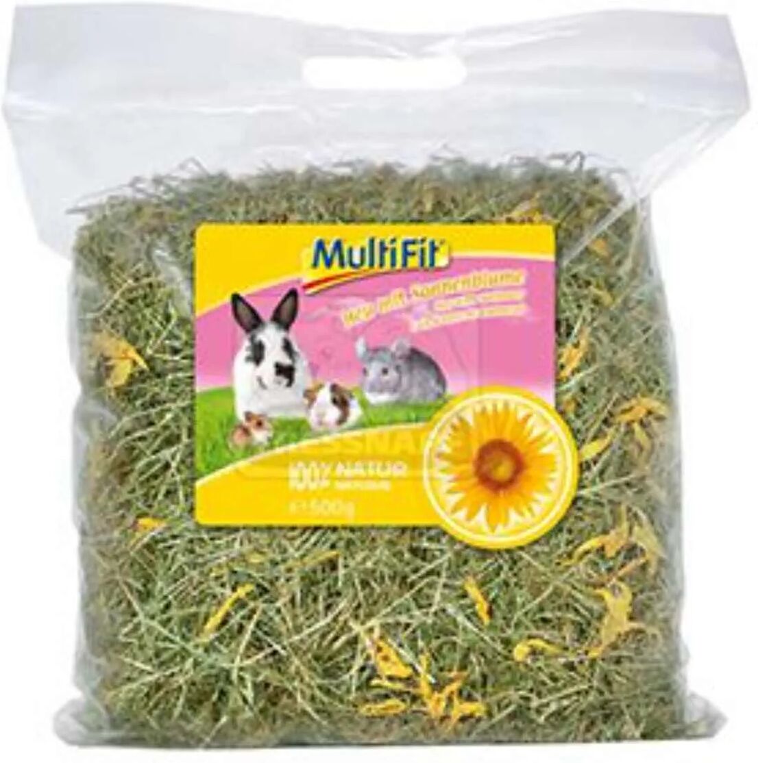 MULTIFIT Fieno per Roditori 500G FIORI DI GIRASOLE