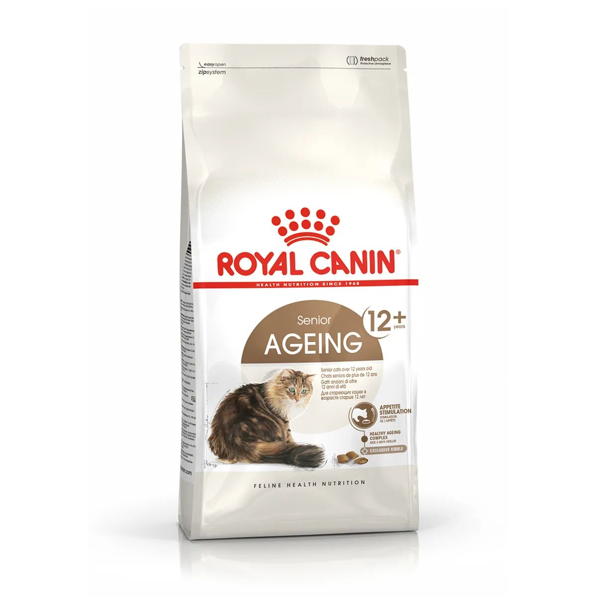ROYAL CANIN Cat Ageing +12 Alimento Completo per Gatti Anziani  di Oltre 12 Anni di Età 2KG