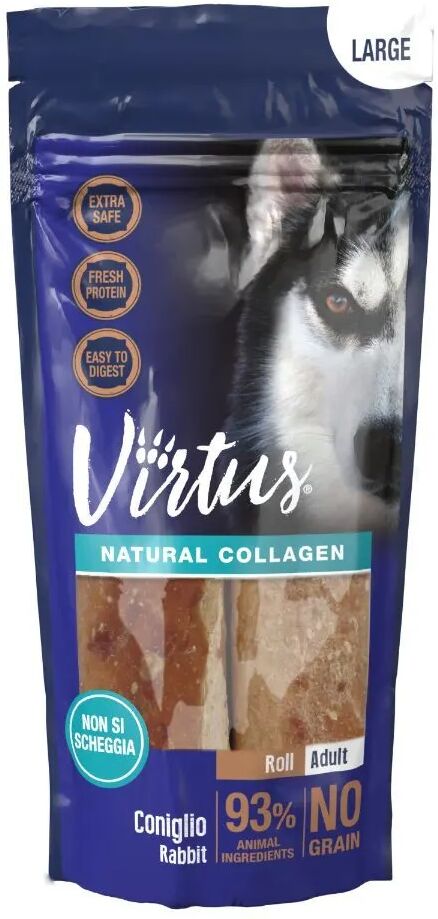 VIRTUS Snack Dog Collagene Roll Coniglio Large 85G 85G