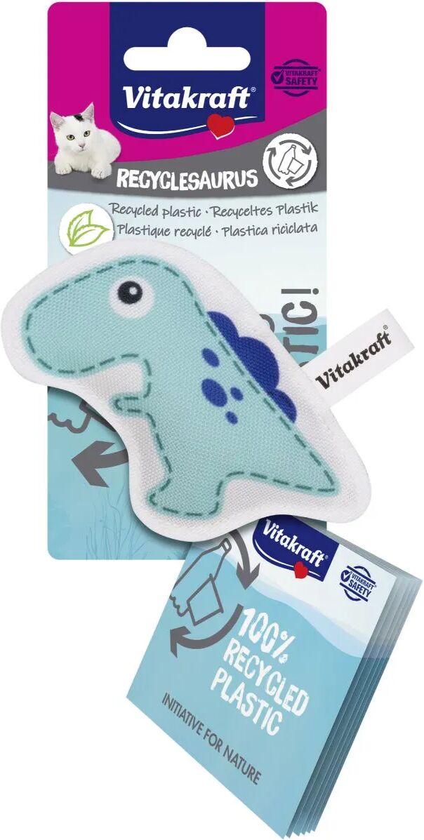 VITAKRAFT Recyclesaurus Dinosauro con Catnip Grigio 1PZ