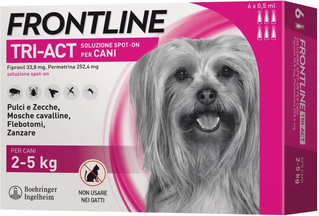 FRONTLINE Tri-Act Cane 2-5KG 6 PIPETTE