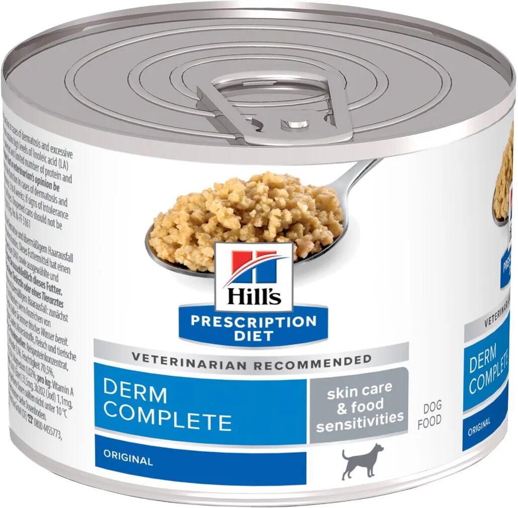 HILLS Hill's Prescription Diet Derm Complete paté per cani per le sensibilità alimentari 200G