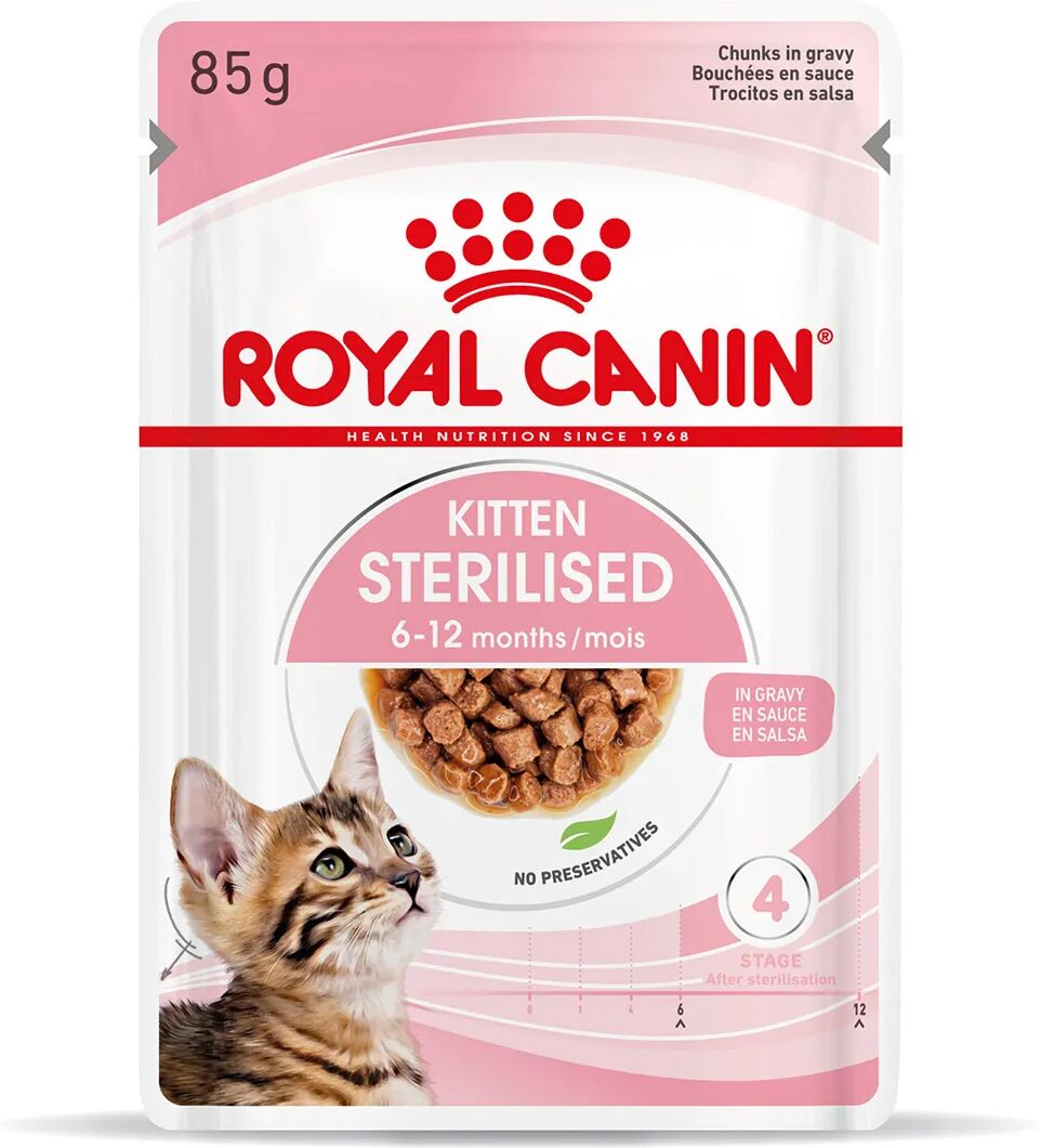 ROYAL CANIN Kitten Sterilised Busta Multipack 48x85G CARNI E DERIVATI