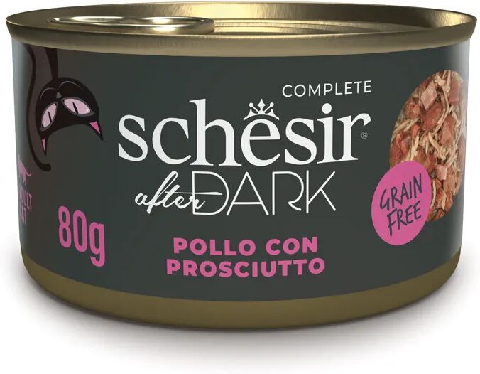 SCHESIR After Dark Cat Lattina Multipack 12x80G POLLO CON PROSCIUTTO