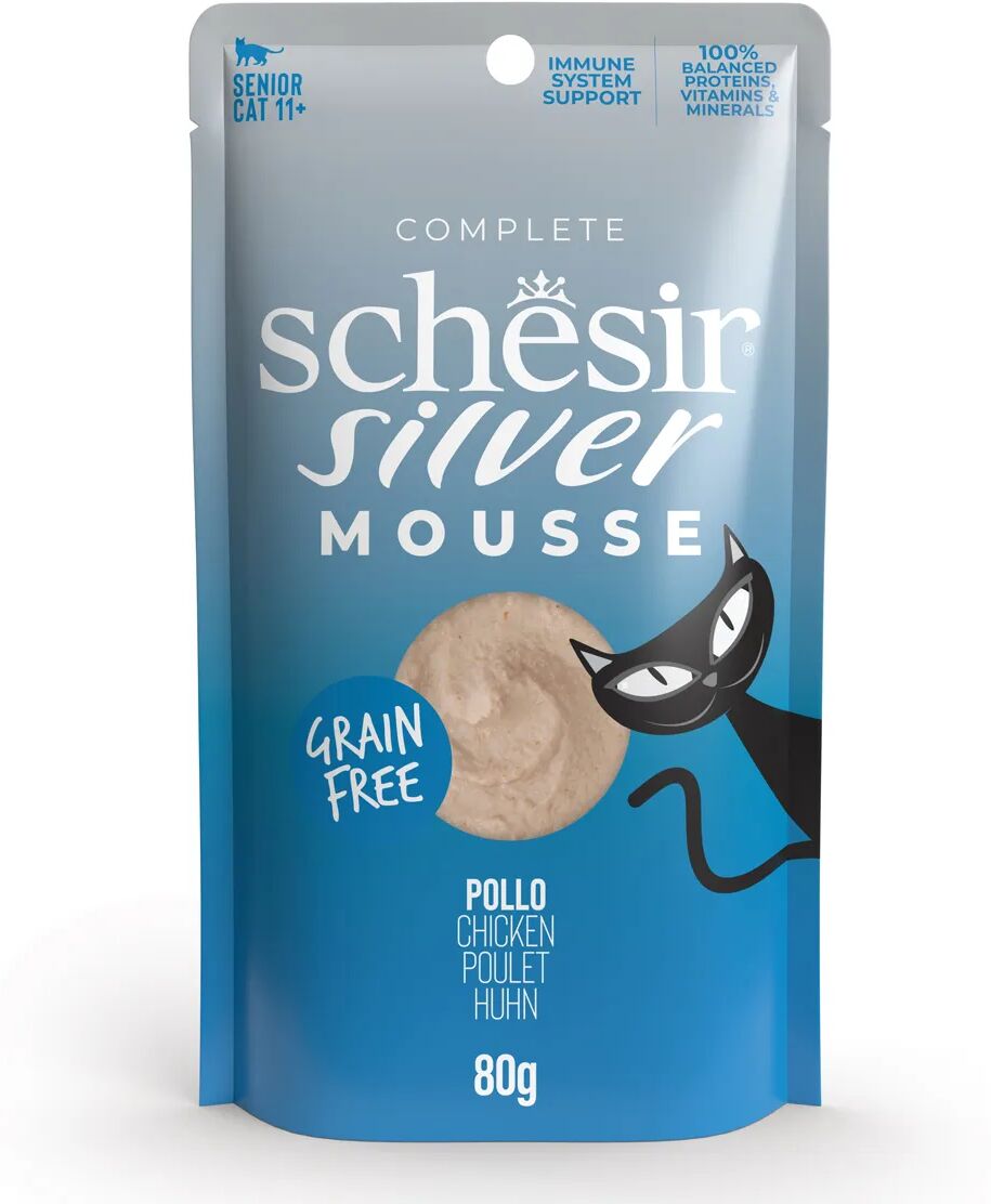 SCHESIR Silver Senior 11+ Busta Multipack 12x80G POLLO