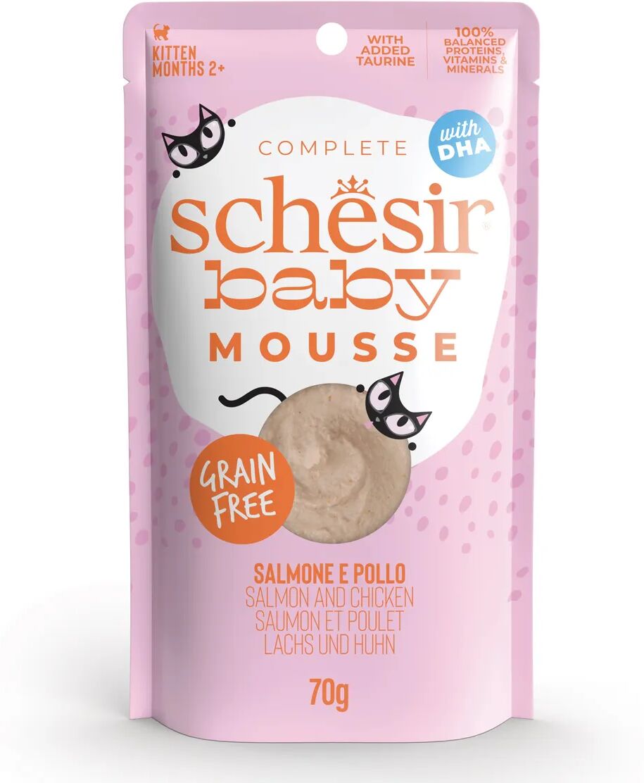 SCHESIR Baby Kitten Busta Multipack 12x70G SALMONE